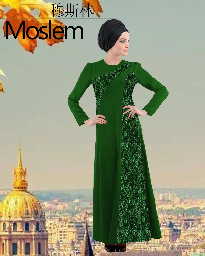 Мусульманское Для женщин платье халат мусульмане Дубай турецкий белье дамы Костюмы Для женщин арабских Дамы Кафтан-Кафтан Малайзии Abayas