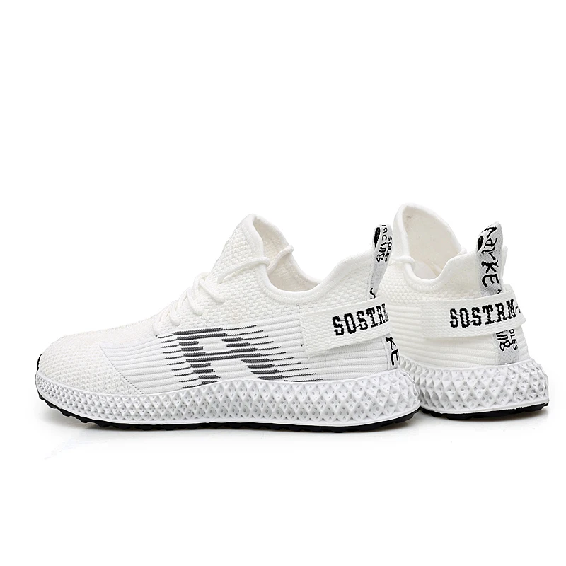 Hemmyi رجل الأحذية عارضة مريحة و تنفس Flyknit الذكور الأحذية الدانتيل متابعة أحذية رياضية المطاط وحيد الأبيض Sapato Masculino Hemmyi رجل الأحذية عارضة مريحة و تنفس Flyknit الذكور الأحذية الدانتيل متابعة أحذية رياضية المطاط وحيد الأبيض Sapato Masculino
