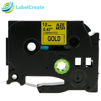 

Compatible Brother label printer TZe831 TZe 831 TZe-831 TZ831 TZ-831 12mm tze tape Black on Gold p-touch Label Maker Ribbon