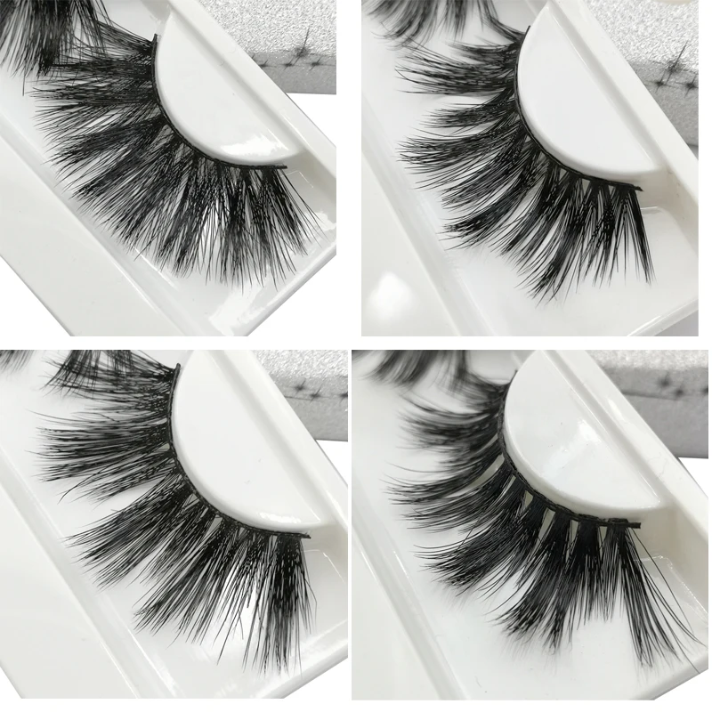NEW 1 Pairs 25mm Lashes 3D Faux Mink Hair False Eyelashes Thick Long Wispy Fluffy Handmade Eye Makeup Tools | Красота и здоровье