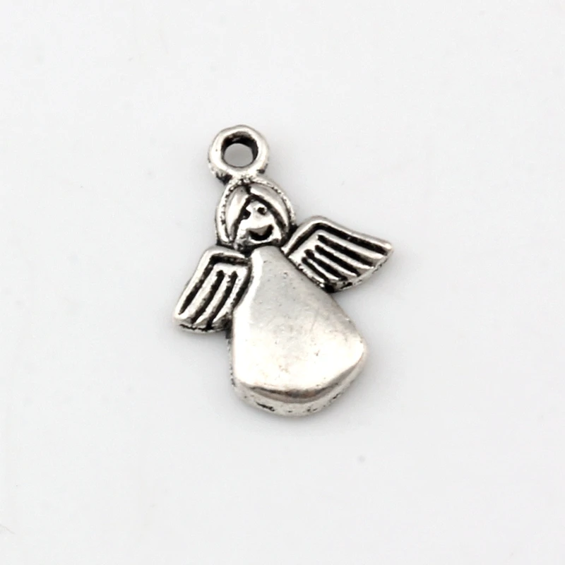 

100Pcs Alloy Angel Charms Pendants For Jewelry Making Findings 12.2x17.8mm A-489