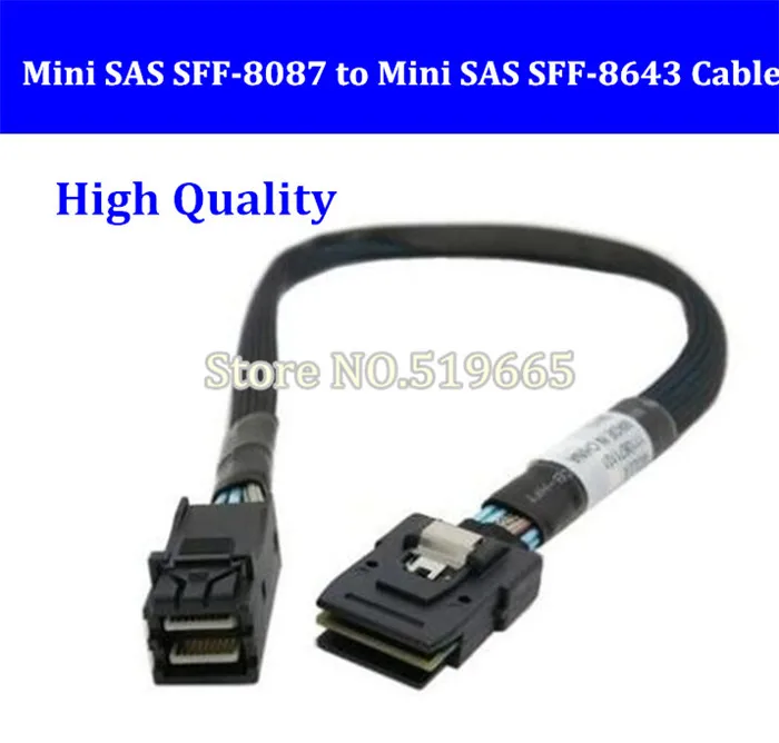 High Quality Internal Mini SAS SFF-8087 to SFF-8643 HD Density Data 50cm-100CM Cable | Компьютеры и офис