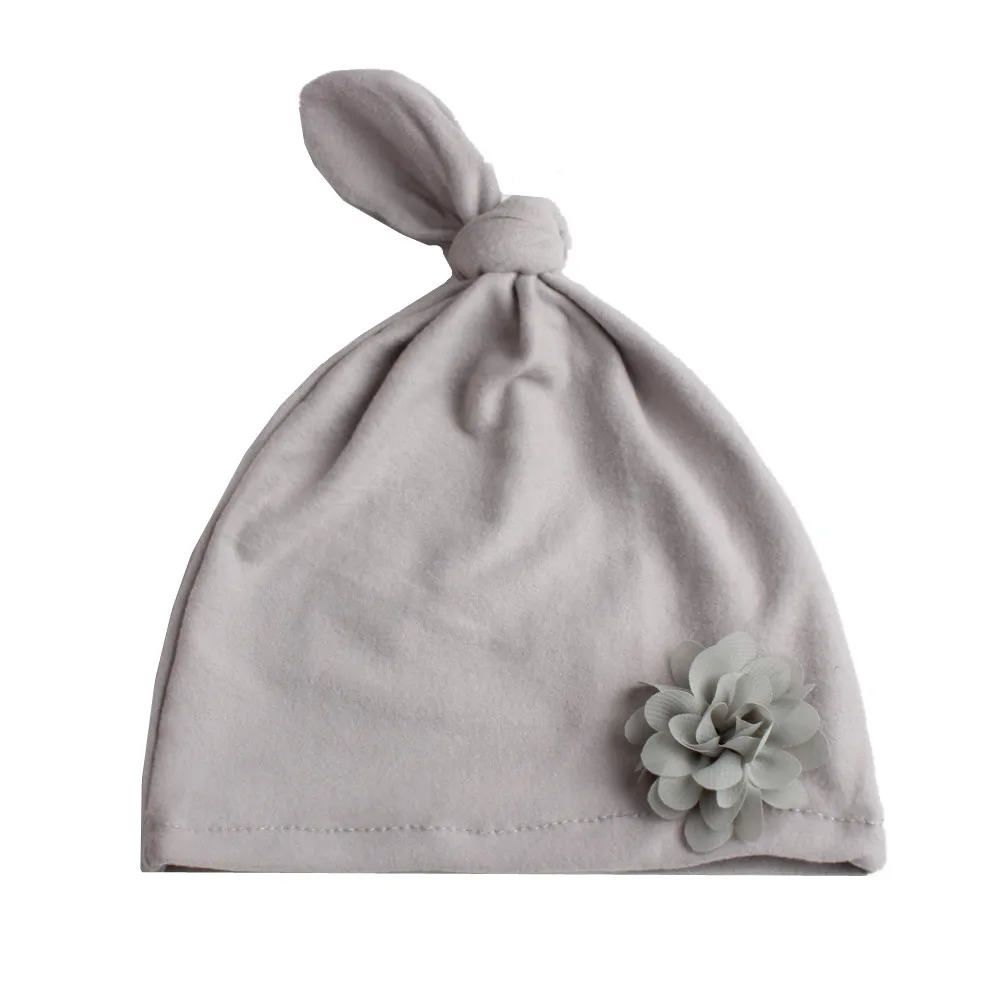 

LONSANT Hat Newborn Baby Girls Boys Hat Baby Baggy Knot peak cap Infant Child floral Headwear Toddlers fashion Hat