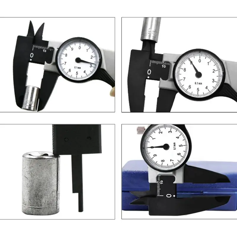Штангенциркуль 0-150 мм 0,1 мм Внутренний Внешний диаметр глубиномер противоударный с коробкой