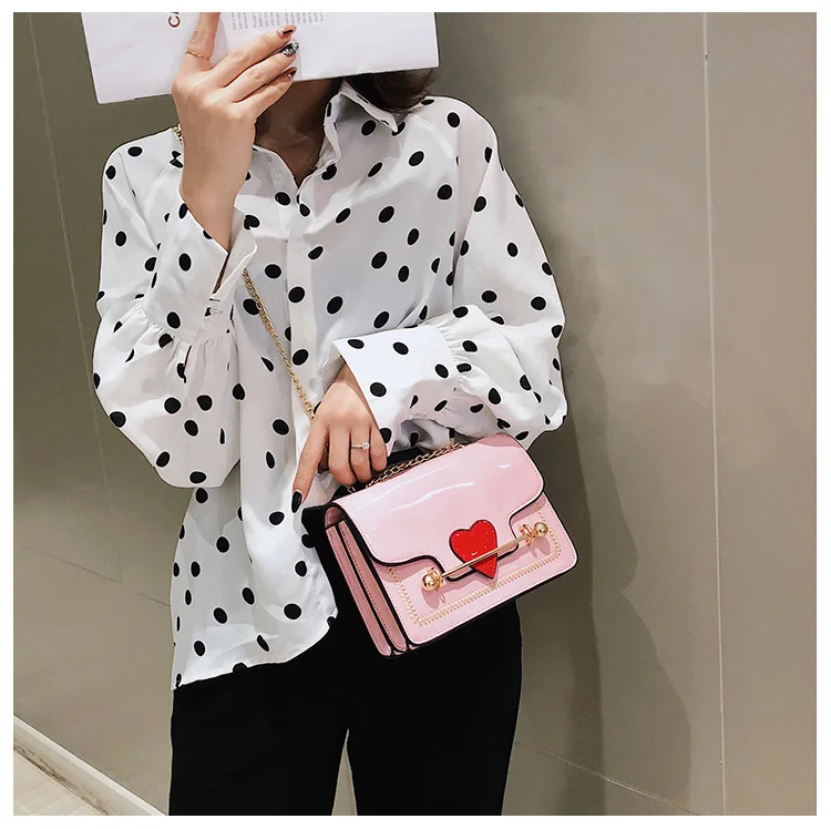 Girls Cute Heart  Bag Pink Crossbody Bao Bao Bag Fashion Designer Shoulder Handbag (14)