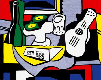 

Modern handmade painting popart on oil canvas for living room decor and wallpaper