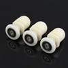 4pcs-8pcs/set Single Plastic Shower Door Rollers Wheel Runner Diameter 22mm,23mm,25mm,27mm with Eccentric shaft and white color. ► Photo 3/6