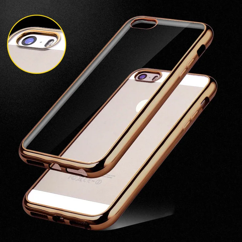 Прозрачный силиконовый чехол из ТПУ для iPhone 5 SE модный прозрачный Ультратонкий