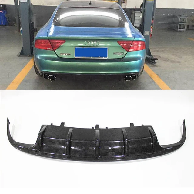 Wald style Carbon Fiber Rear Bumper Diffuser for Audi A7 standard