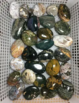 

1kg Wholesale natural crystal rock ocean jasper polished crystal play stone