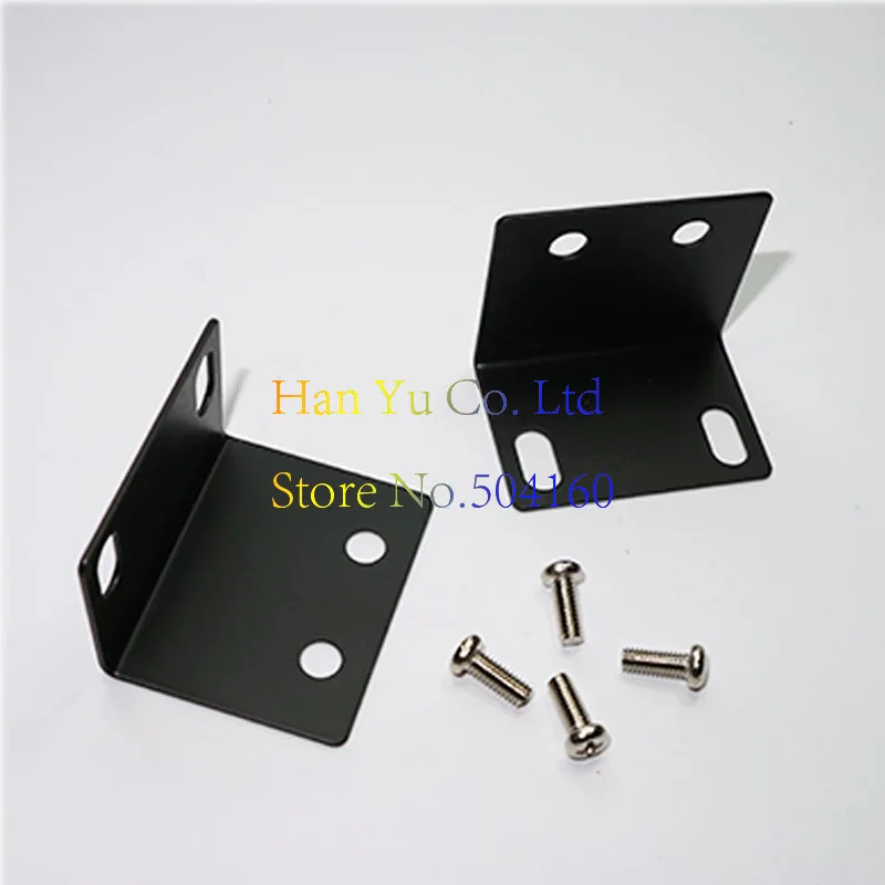 

Wireless Microphone Accessories Receiver Rack Ear 1U Cabinet Corner Bracket Universal L Type (Metal Material)