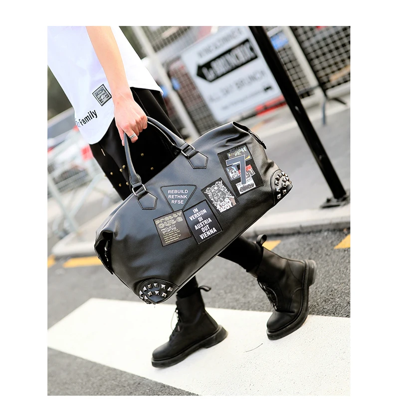 Новая стильная спортивная сумка из искусственной кожи с принтом граффити, мужская спортивная сумка для фитнеса, дорожная сумка, сумки через плечо для тренировок