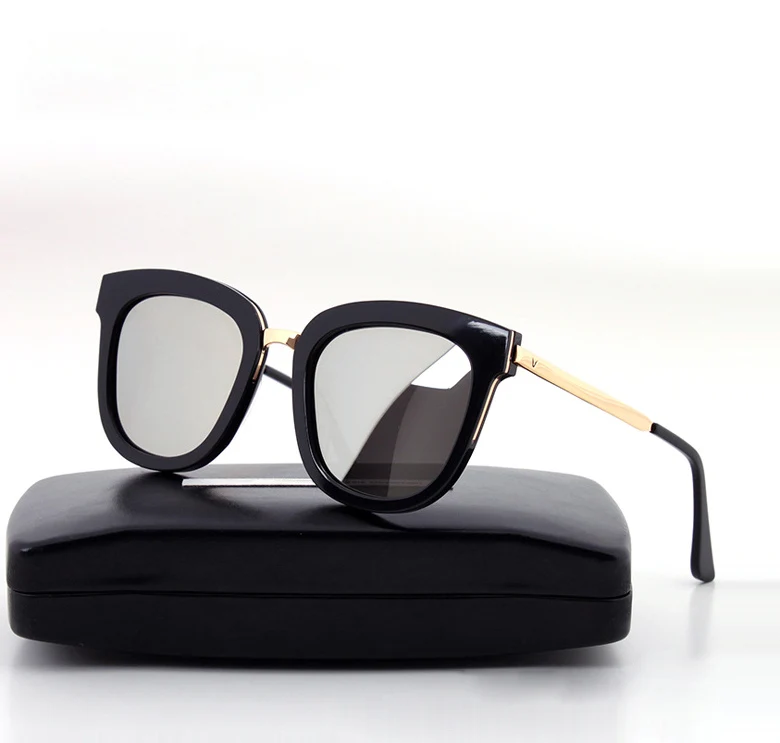 V Männer Bigbang Sanfte Eine black Polarisierte brown Box Mit Vintage Absente Red Frames silver Oculo Korea Fahren Logo Und Frauen Frames Sonnenbrille Original n7FqSxp