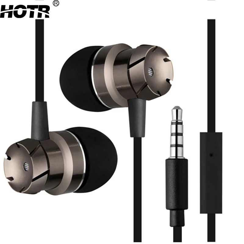 HD Good Sound Quality Stereo Earphone Turbine Wired Headset with