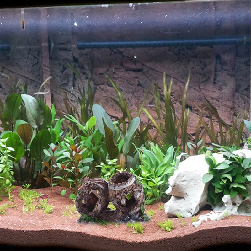 

Broken Barrel Aquarium Fish Hiding Cave Decoration 1pcs