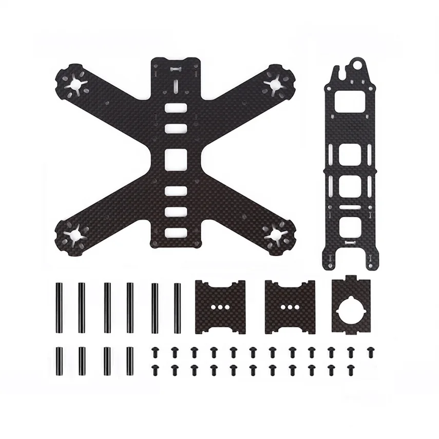 Najtaniej QAV n210 przekątna rozstaw osi pełne włókno węglowe zdalnie sterowanego samolotu rama czarna kolumna aluminiowa 210 quad Frame