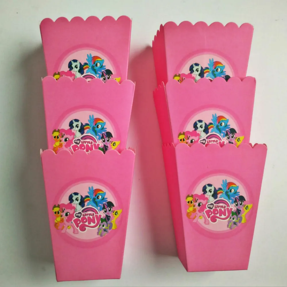 Kualitas Kartun Kecil Kotak Hadiah Kotak Popcorn Untuk Ulang Tahun