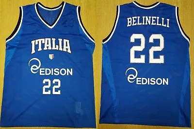 

#22 Marco Belinelli ITALY EUROBASKET 2011 TRIKOT CAMISETA CANOTTA Basketball jersey retro College Customize any number name