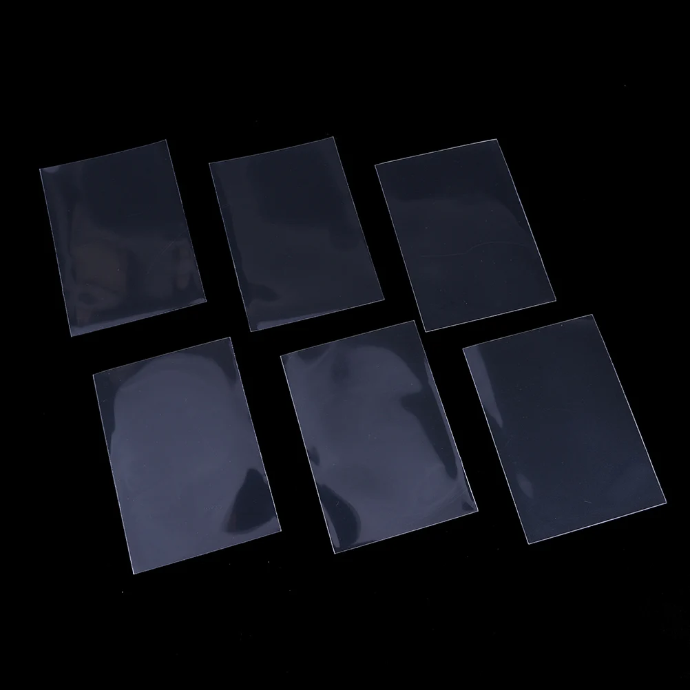 50pcs/set 66*91mm Transparent Color card sleeves card protector holder for mtg yugioh pokemon cards board game