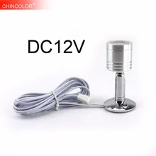 Светодиодный точечный светильник Светодиодный точечный мини-светильник DC12V лампа для шкафа лампа с регулируемой яркостью шкаф витрина светильник 180 градусов Регулируемый 1,5 W L