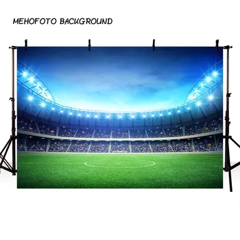 

MEHOFOTO Football Field Sports Photography Backdrop Spotlight Stadium Photo Background Birthday Photo Booth Backdrop 122