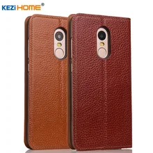 Чехол KEZiHOME из натуральной кожи для Xiaomi REDMI Note 4X чехол зернистой с