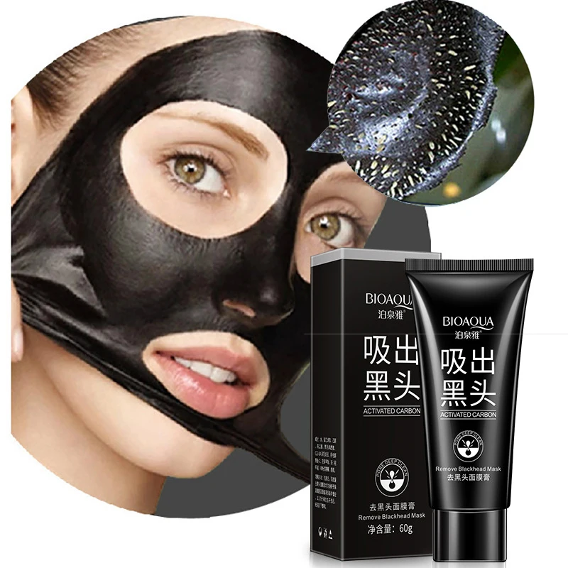 

Face Black Mask Nose Blackhead Remover Acne Treatment Mud Facial Peel Off Mask Skin Care Pore Strip Head Masks Deep Cleansing
