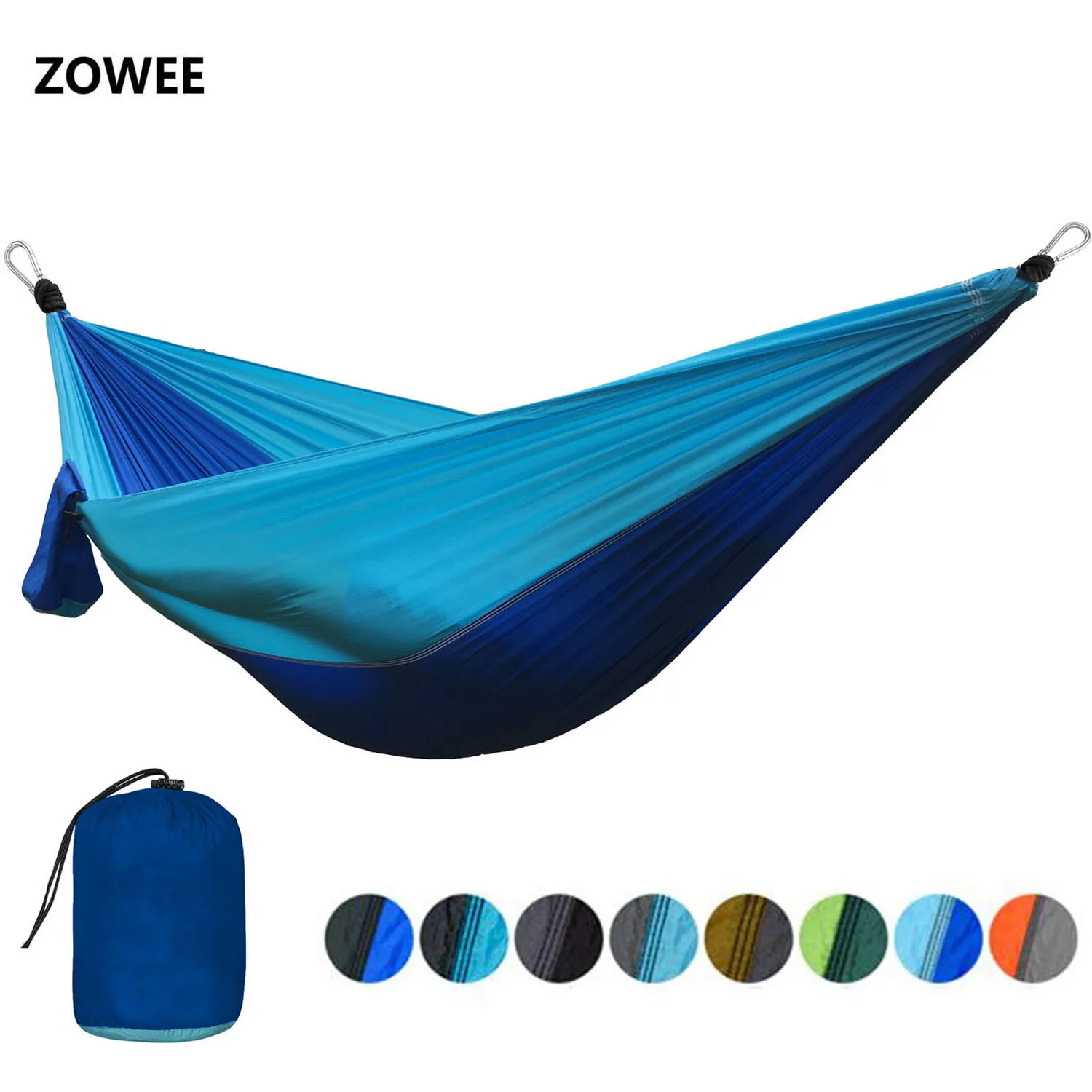 

Portable Nylon Parachute Hammock Camping Survival Garden Hunting Leisure Hammock Hamac Travel Double Person Hamak
