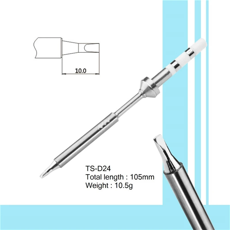 Headd Замена паяльной Для TS100 Smart Digital ЖК-дисплей Электрический паяльник для подключения к TS-B2 TS-BC2 TS-C4 TS-D24 7 видов советы - Цвет: D24