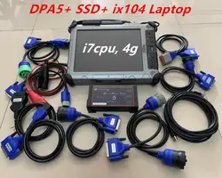 Диагностический адаптер протоколов dearborn 5 DPA5 тяжелых сканер для грузовиков с ix104 tablet i7 4g твердотельный диск для ноутбука установлено