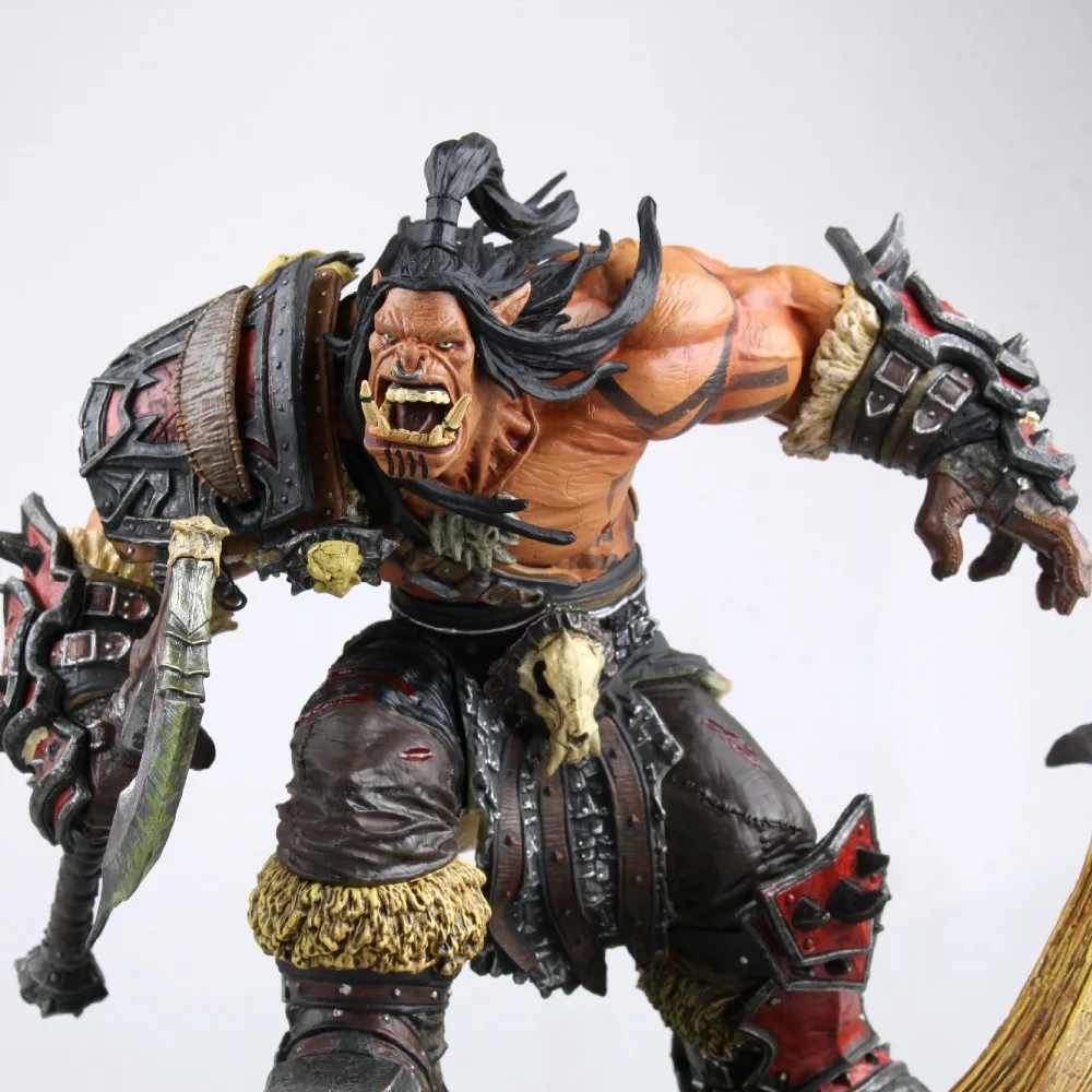 [Best] 24 см WOW Grommash hellscream gk смола фигурка игрушечная Статуэтка Коллекционная модель подарок для детей и взрослых