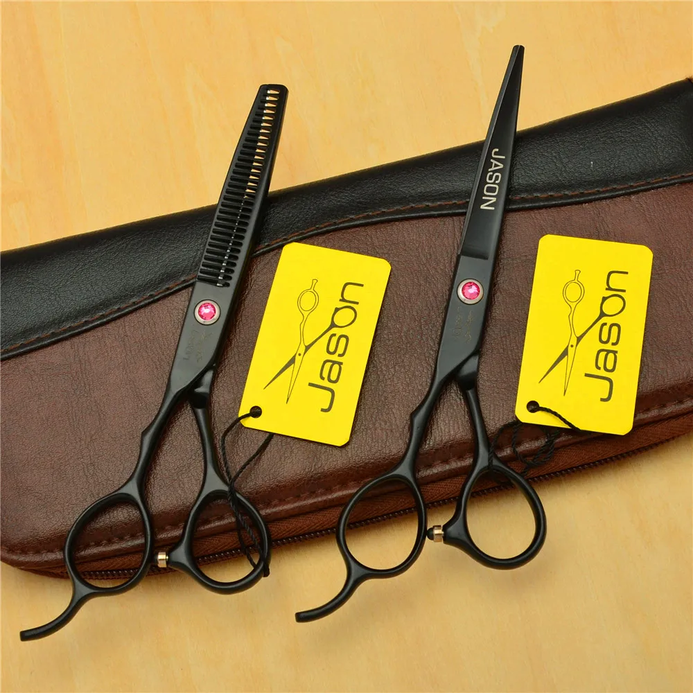 Парикмахерские ножницы Jason 329 # с левой ручкой 6 0 дюйма JP 440C для стрижки филировка