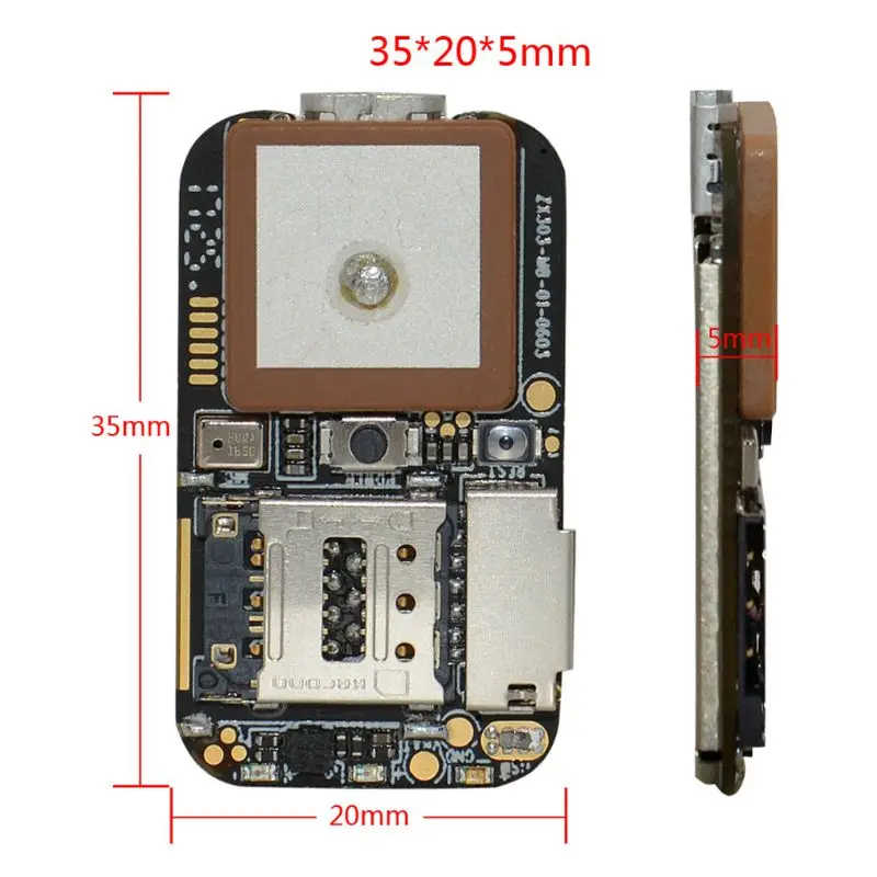 Супер Мини Размер gps трекер GSM A gps Wifi LBS Локатор веб-приложение отслеживание диктофон ZX303 PCBA внутри