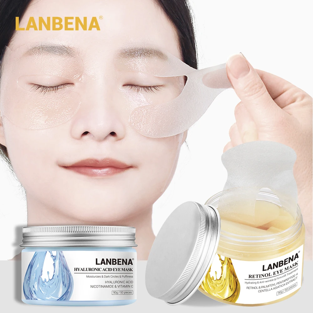 Lanbena Patches Eye Mask Vitamina C Pads Reduces Dark Circles Bags