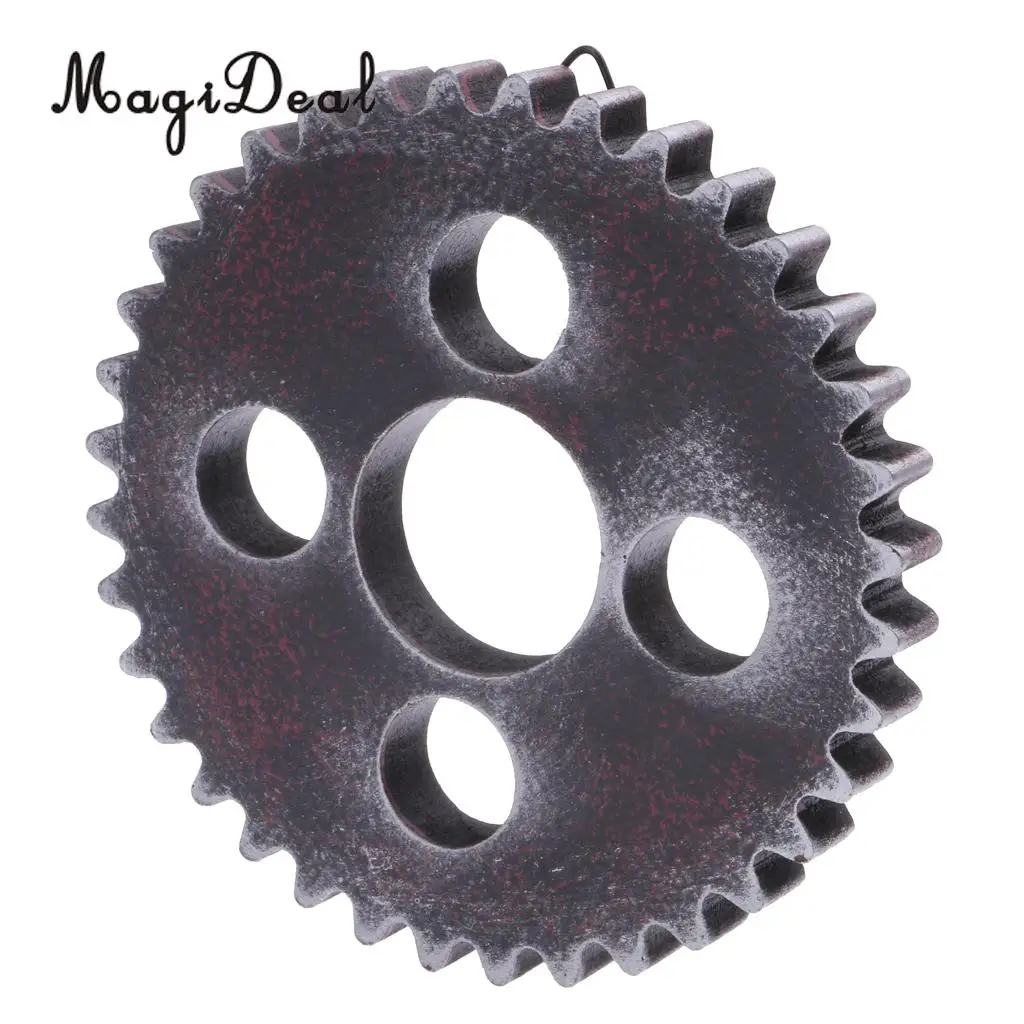 MagiDeal 12cm Vintage Wood Steampunk Gear Home Bar Cafe Craft Art Vintage  Style Wall Decorations #A