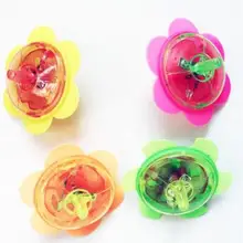 Новые детские игрушки Пластиковые Руки Малый гироскоп традиционный ностальгический Красочный Цветочек гироскоп