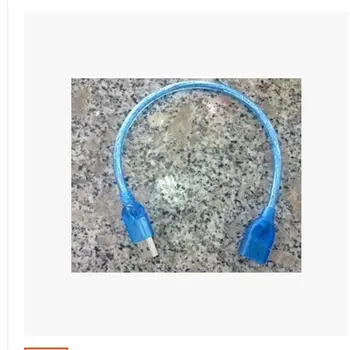 

Ultra-short (30CM) bold encryption Transparent blue Standard 2.0USB extension cable USB male to female