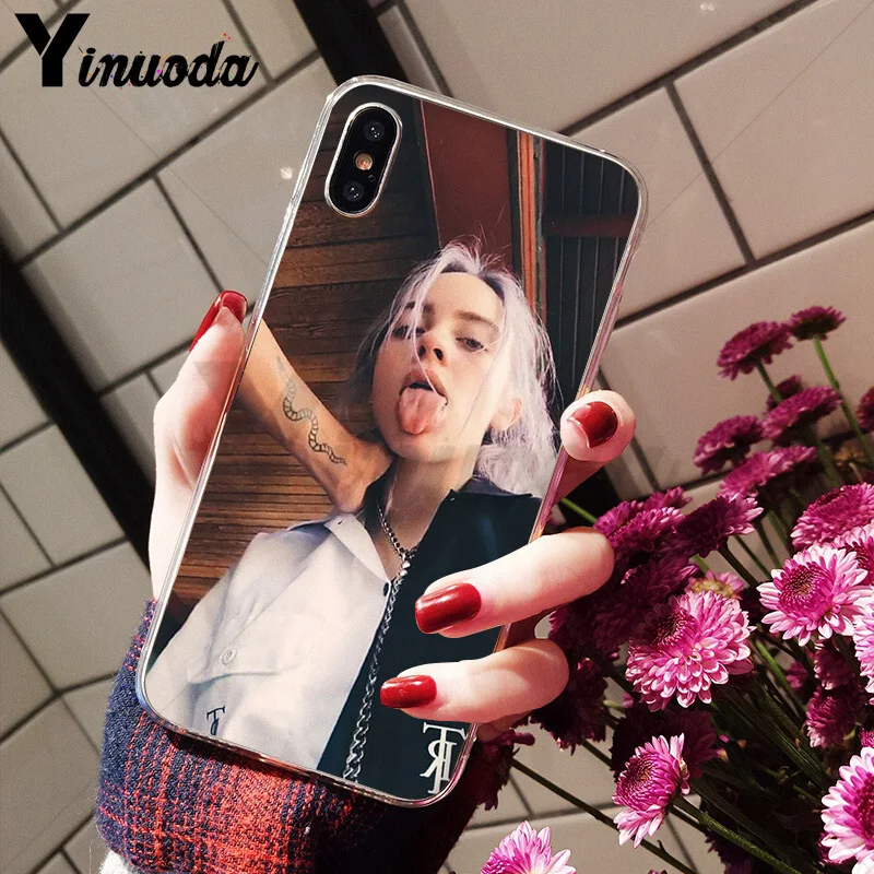 Yinuoda Billie Eilish Khalid задняя крышка для телефона мягкие чехлы из ТПУ для Apple iPhone 8 7 6 6S Plus X XS max 5 5S SE XR чехол