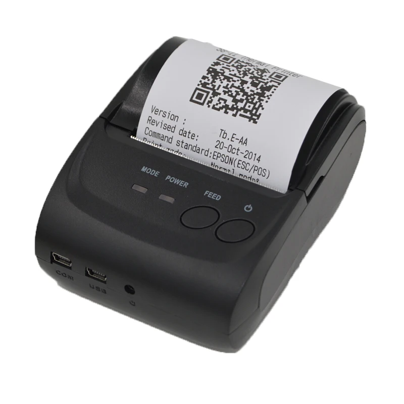 Thermal Receipt Printer 58mm USB Interface POS Small Ticket Barcode ...