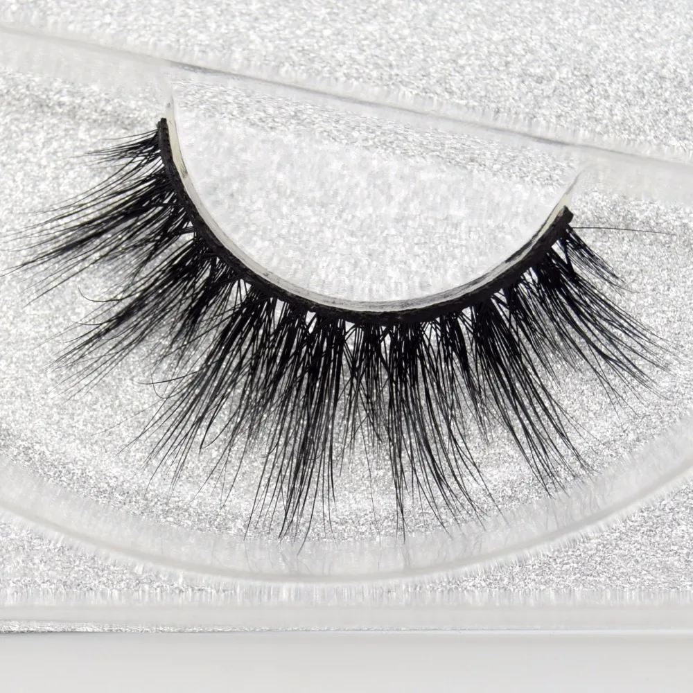 

Visofree Mink Lashes Long&Short Interlaced Eyelashes Natural Looking Lashes Super Realistic False Eyelashes cilios posticos D125