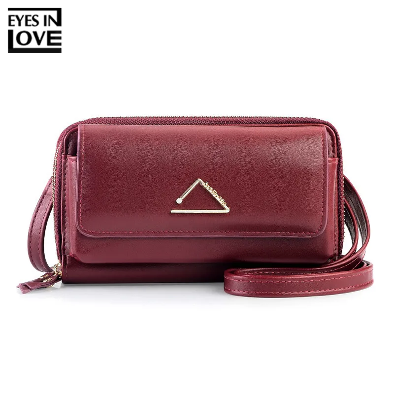 

EYES IN LOVE Multi-functional Women Shoulder Bag Leather Female Card Wallet Ladies Large Capacity Purse& Clutch 2019 NEW