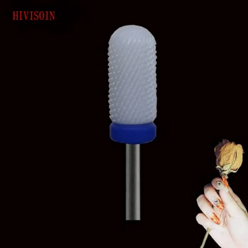 

White Ceramic Nail Drill Bit - Smooth Top Bit - Medium(0026.060)