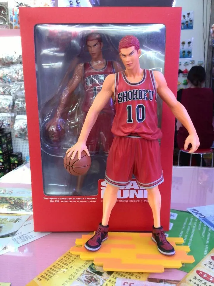 

New 25cm Hanamichi Sakuragi Slam Dunk Basketball Cartoon Anime Games PVC Action Figure Model Toys Collection Free Shipping