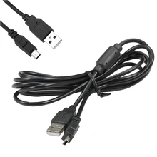1pcs 1.8 m USB Charge Cable with Magnetic Ring for ps3 For Sony Playstation PS3 handle wireless controller