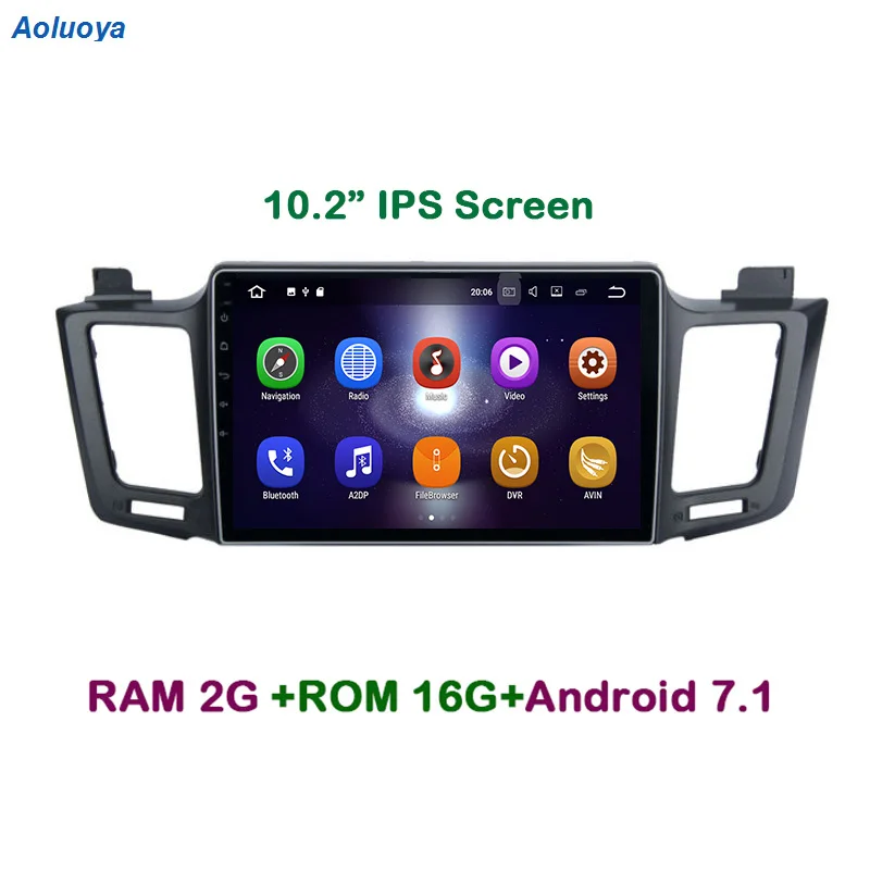Aoluoya 2 Гб ОЗУ Android 7 1 автомобильный DVD GPS плеер для Toyota RAV4 RAV 4 2013 2014 2015 2016 радио