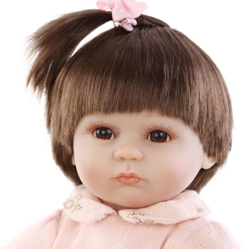 

NPK Doll 40CM Reborn Baby Doll Lifelike Girl Jointed Dolls Kids Playmate Babies Early Education Toys S7JN