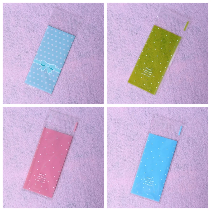 Пластиковые пакеты OPP для губной помады и губы Косметический бальзам подарочная упаковка украшений мешок для упаковки конфет 5*10 см 100 шт./лот