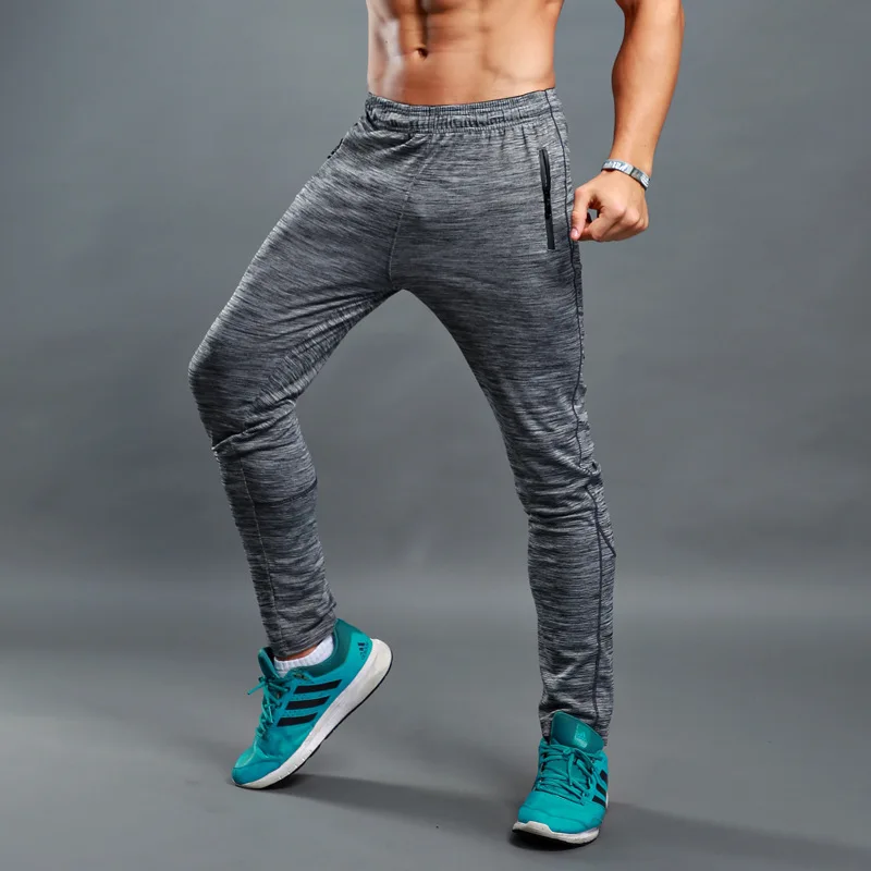 Для мужчин бег трусцой Штаны летний Эластичный Фитнес спортивные брюки пот Штаны мужской тренировочная спортивная одежда