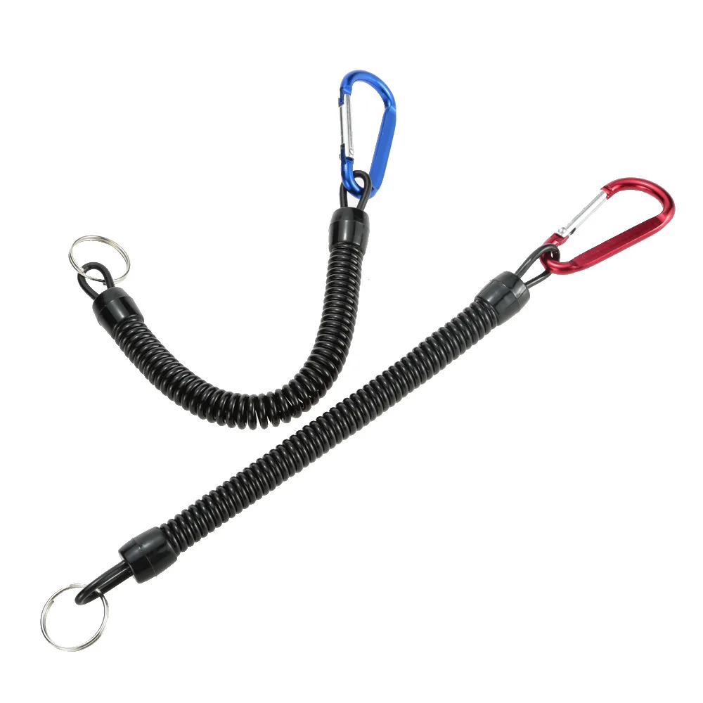 

2pcs 1.4m Coiled Fish Missed Rope Fish Pole Rod Protector Elastic Rope Line Fishing Tackle Accessary