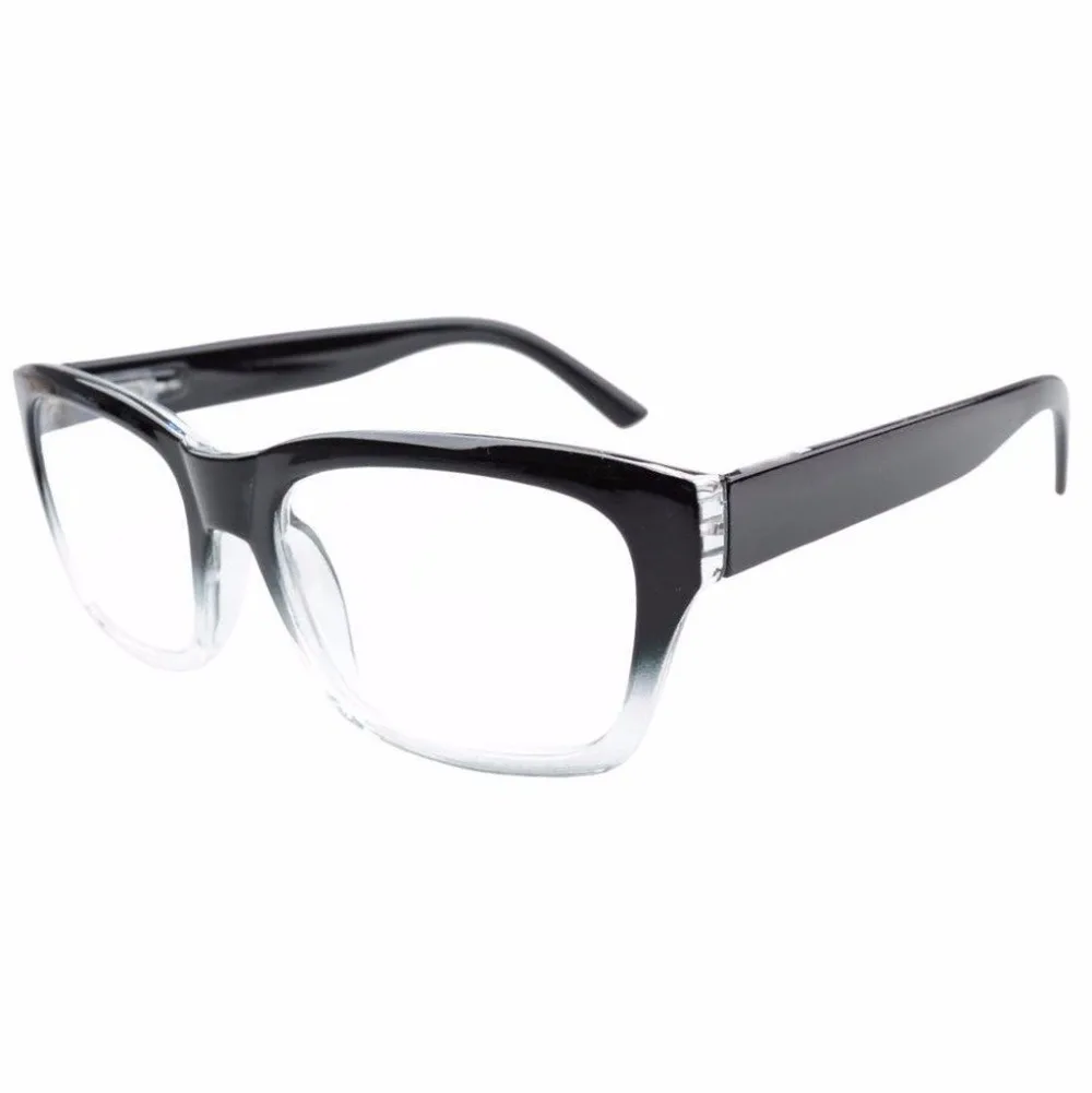 

R045 Eyekepper Spring Hinges Large Square Frame Reading Glasses & Reading Sunglasses +0.50---+4.00